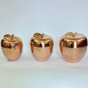 قندان مسی زنجان طرح سیب