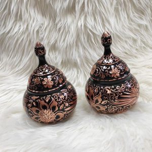 قندان مسی قلم زنی