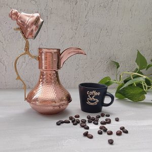 قهوه جوش دسته برنجی طرح ترک