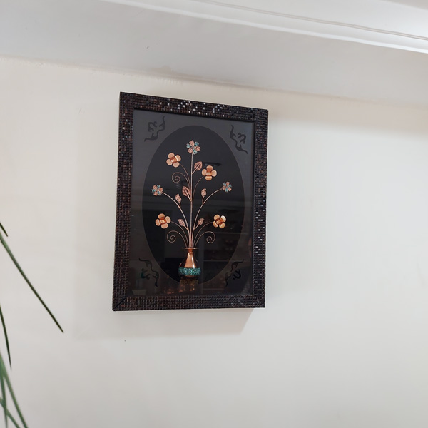 تابلو گل مس و فیروزه