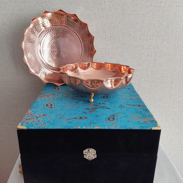 پکیج هدیه شرکتی ظروف مسی با قیمت