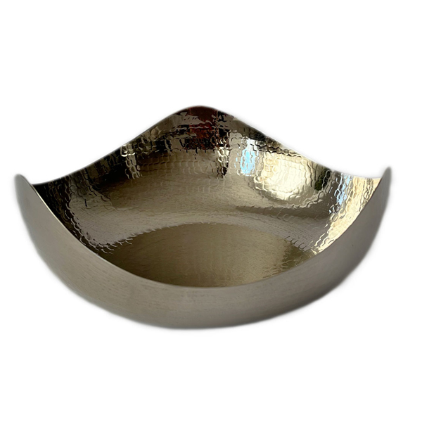 خرید عمده میوه خوری کروم بدون پایه سه گوش