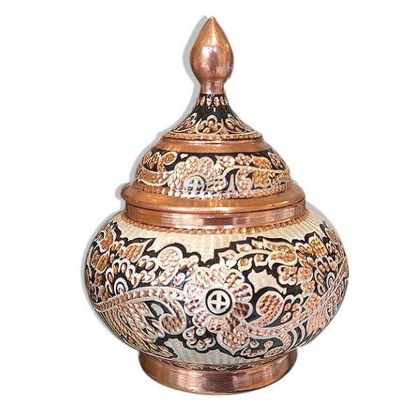 قندان بدون پایه گنبدی سایز1 نقره کوب عمده