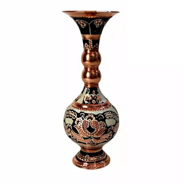 خرید عمده گلدان توپی نقره کوب سایز 1