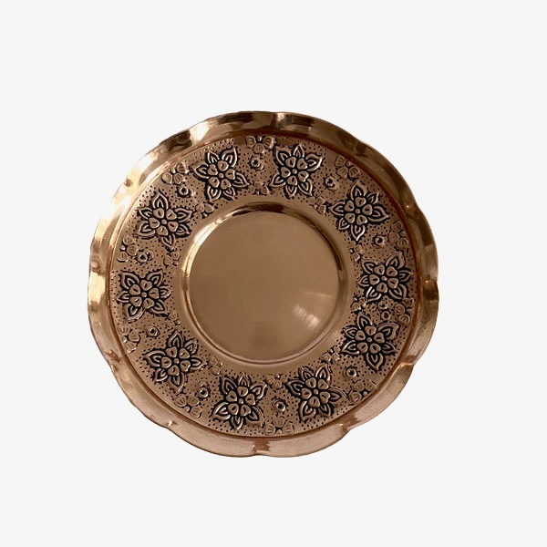 بشقاب میوه خوری مسی