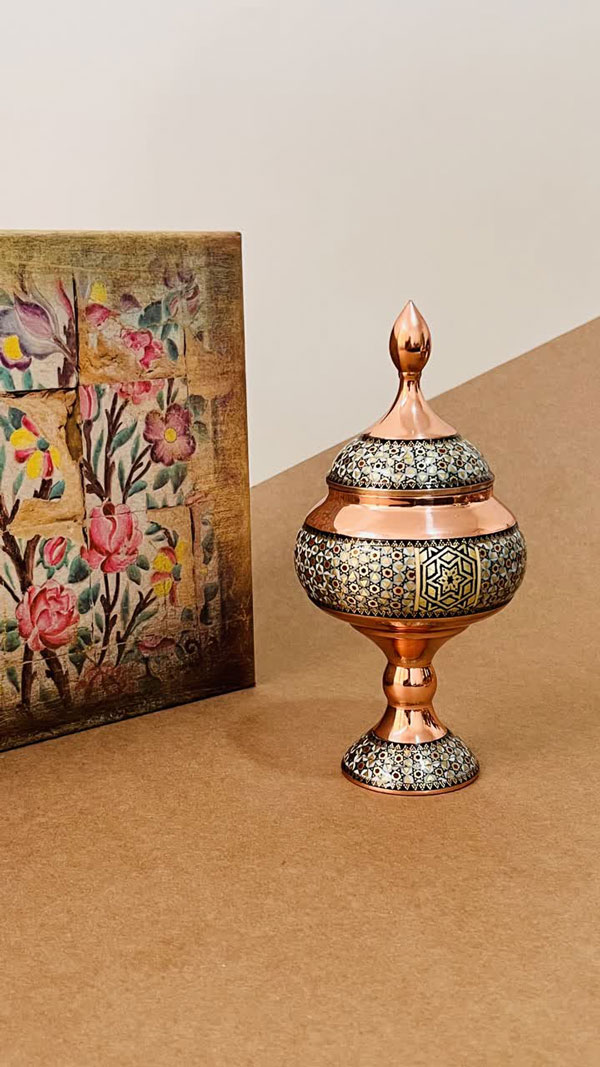 خاتم کاری روی مس