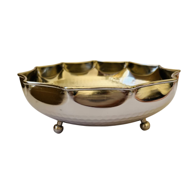 کاسه شکلات خوری کروم خورشیدی