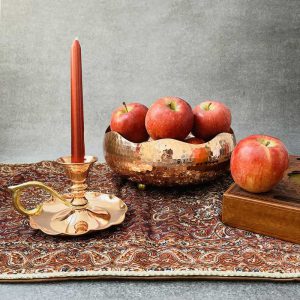 شکلات خوری مسی سه پایه دار طرح لاله با قیمت ارزان